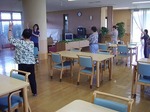 朝の体操風景